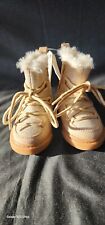 Gymboree Toddler Girls Gold Glitter Fur Lined Snow Boots NWT Sz 4 Infant 