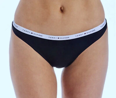 Blazer TOMMY HILFIGER Clásico Algodón Azul Marino Logo Banda Tanga Panty Mujer Talla XL 8 Foto 1 de 4