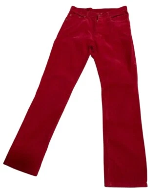 Pantalones acampanados de pana Esprit de colección años 90 para mujer talla 5/6 algodón ROJO Foto 1 de 4