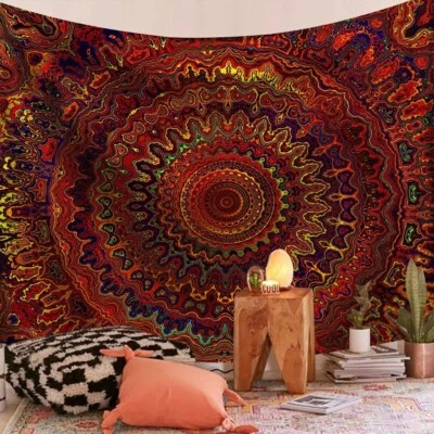 Mandala Tapiz Colgante de Pared Boho Decoración Pared Paño Tapices Psicodélico Regalo Foto 1 de 4