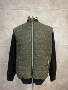 XRAY Men's Padded Hybrid Sweater Jacket Green/Black Size L - Picture 1 of 7