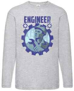 Engineer II Herren Langarm T-Shirt Engineer Supervisor Ingenieur Bauleiter - Picture 1 of 1