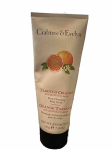 Crabtree & Evelyn Tarocco Orange Deep Cleansing Body Scrub 7.9 oz New And SEALED - Picture 1 of 3