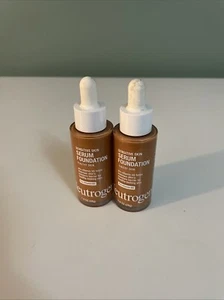 (2)Neutrogena Sensitive Skin Serum Foundation 1 oz Medium Deep 03 Pro Vitamin B5 - Picture 1 of 2