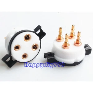 2PCs CMC high quality 4pin vacuum Tube Socket for 5Z3 6A3 274A 300B 801 811 2A3 - Picture 1 of 5