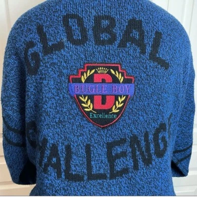 Cárdigan con emblema parcheado BUGLE BOY años 90 Foto 1 de 4