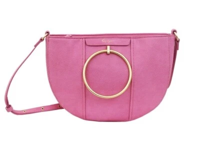 Bandolera Foley & Corina Limelight City Crescent en rosa usada Foto 1 de 4