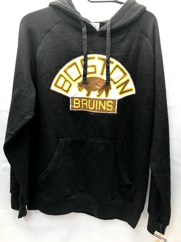 NHL Boston Bruins Mens Vintage Hockey Bear Logo Pullover Hoodie Mens Sz Medium Cover