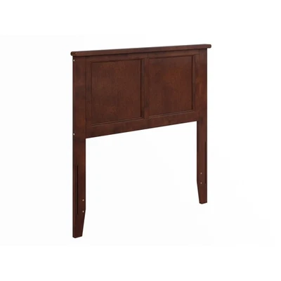, Madison Twin Solid Wood Panel Headboard with Attachable Charger, Walnut - Image 1 of 4