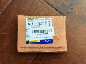 QO120PCAFI Square D AFCI Arc-Fault Circuit Breaker 20A Plug-on Neutral - Bild 1 von 7