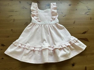 Janie and Jack Girls 6 Light Pink Ruffle Lace Trim Sundress 2024 - Picture 1 of 6