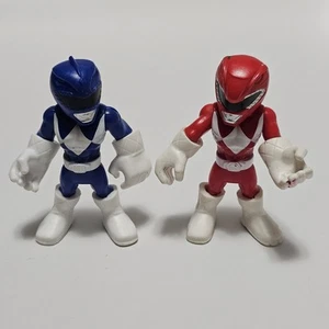 2 figuras de acción Hasbro Super Hero 3" rojo y azul Power Ranger - Imagen 1 de 9