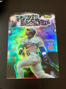 1999 Topps Power Brokers REFRACTOR #PB4 Sammy Sosa Cubs Slugger! - Picture 1 of 6