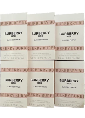 Burberry Her Elixir 6 pack Eau de Parfum EDP Sample Spray 1.5ml each - Image 1 of 4