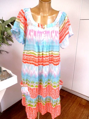 RUBY YAYA - AS NEW! GORGEOUS!  TUNIC KAFTAN DRESS BEACH / HOLIDAYS EXC COND! - L - image 1 of 4
