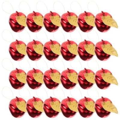  Apfel Weihnachtsanhänger Aepfel Weihnachtsdeko Feiertagsdekoration - Bild 1 von 4