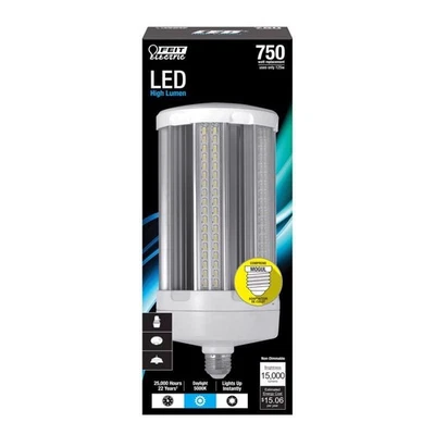 Feit Electric C15000/5K/LED Natural Light 5000K Cylinder E26 LED Bulb 750W - Image 1 of 4