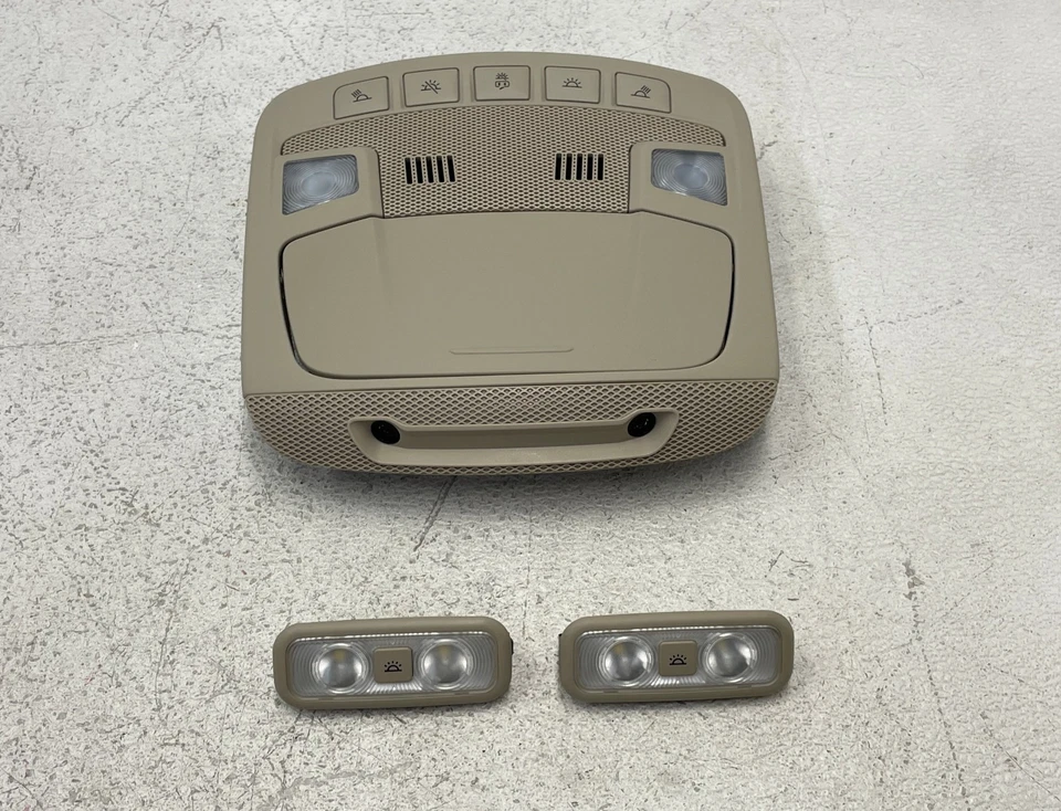 17-20 Lincoln Continental Front & Rear Overhead Dome Light Lamp Set 1589 OEM - Image 1 of 4