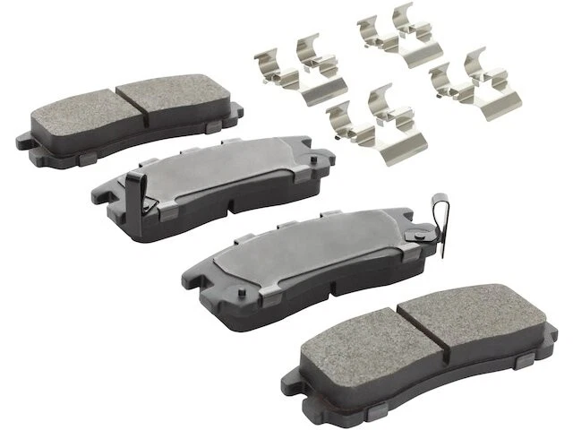 Rear Brake Pad Set For 1993-1995, 1999-2012 Mitsubishi Galant 1994 2000 FZ684QM - Image 1 of 1