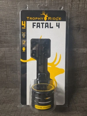 Trophy Ridge FATAL 4 mira de arco ambidestra 4 pinos 0,019” pinos de fibra horizontais - Imagem 1 de 4