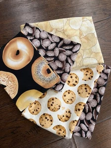 RJR Fabrics/ Timeless Treasures - Doughnut, Chips, Cookies - 5 Fat Quarters- VTG - Picture 1 of 5