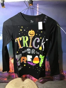 Children’s Place Trick Or Treat Girl Long Sleeve Shirt Size Large -NEW - Picture 1 of 5