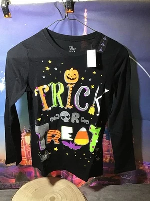 Camisa Manga Larga Niños Place Trick Or Treat Niña Talla Grande -NUEVA Foto 1 de 4