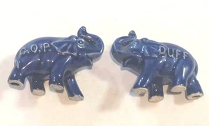 2 Senator James Duff Morton Pottery Elephant 1950s political PA Campaign GOP vtg - Picture 1 of 10