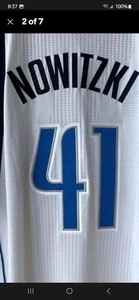 Authentic NBA DALLAS MAVERICKS DIRK NOWITZKI ADIDAS PRO CUT JERSEY  - Picture 1 of 9