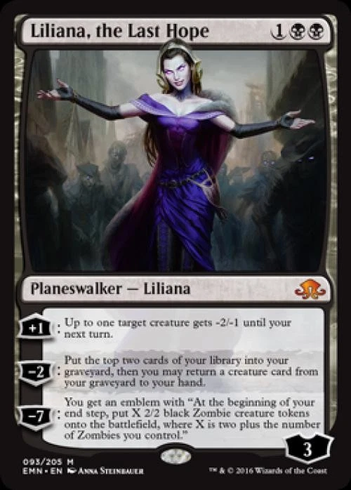 Liliana, the Last Hope - Light Play MTG Eldritch Moon - Image 1 of 1