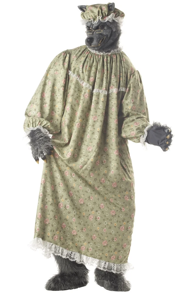Big Bad Wolf Granny Adult Costume - Image 1 of 1
