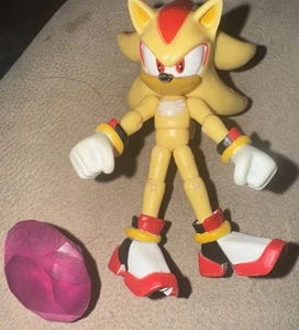 Sonic The Hedgehog SUPER SHADOW Figur Spielzeug Jakks 4" 2021 Sega lose - Bild 1 von 5
