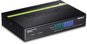 6 Port PoE Plus Switch Fast Ethernet 60W Power Budget Compact Fanless Design - Picture 1 of 5