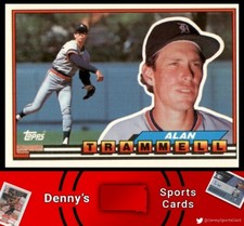 1989 Topps Big #123 Alan Trammell Detroit Tigers Baseball Card