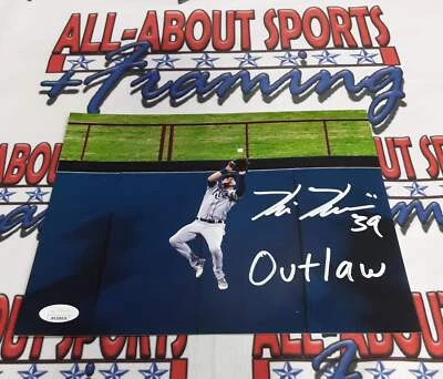 Foto autografiada auténtica firmada por Kevin Kiermaier de 8x10 con inscripción JSA. Foto 1 de 3