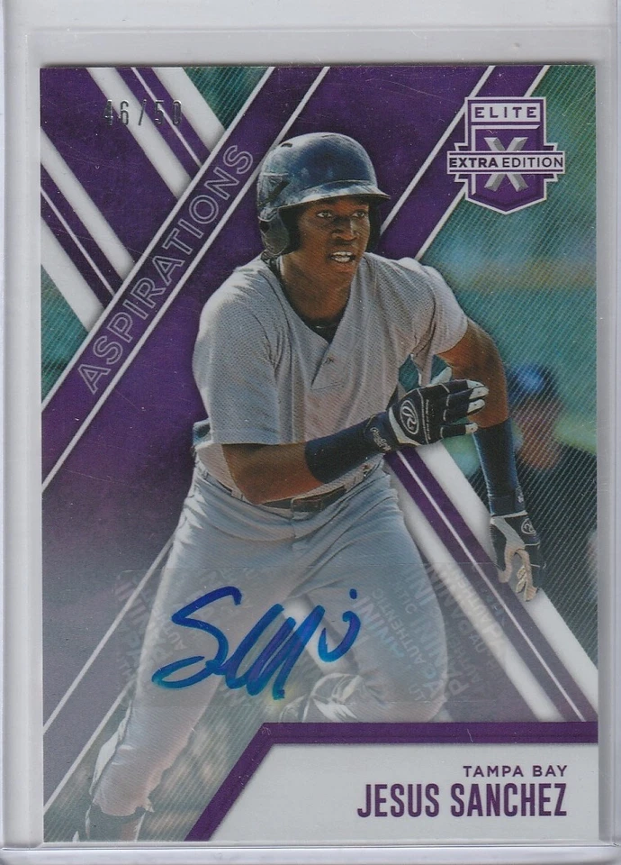 JESUS SANCHEZ 2017 Panini Elite Extra Edition Aspirations 46/50 AUTO RAYS - Image 1 of 1