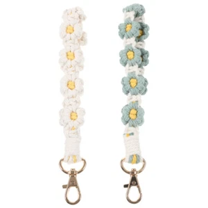 2 Pcs Mobile Phone Wristband Keychain Strap for Cellphone Lanyard - Zdjęcie 1 z 12