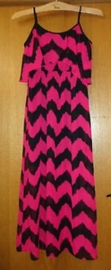 Woman's sz Jr L - Pink/Black DRESS - no boundraries - SUNDRESS - Excellent cond - Picture 1 of 4