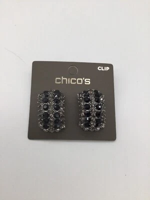 Chico's ClLIP耳环银色NTWS — 第 1/2 张图片