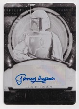 Star Wars 40th Anniversary Boba Fett Jeremy Bulloch Autograph Print Plate 1/1