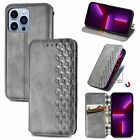 Slim Leather Flip Case Magnetic Stand Cover For iPhone 15 Pro Max 13 14 12 SE 7