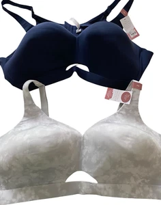 2 Lane Bryant Cacique Lightly Lined No-Wire 54B Bras Bra NWT Microfiber Fabric - Picture 1 of 12