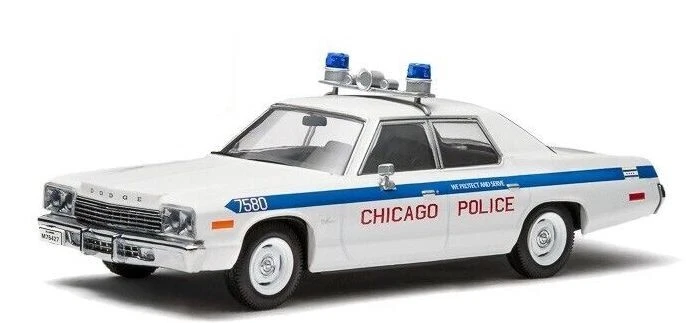 1/43 DODGE MONACO CHICAGO POLICE THE BLUES BROTHERS 1975 GREENLIGHT 86422 RARE - Immagine 1 di 1