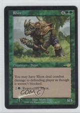 2000 Magic: The Gathering - Nemesis Foil Rhox #112a 0a1