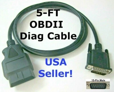 Cable de datos OBD2 OBDII para lector de códigos de escaneo Vgate VS450 VS550 VS580 VS600 VS890 Foto 1 de 3