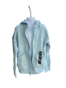 All In Motion Girls Size Medium 8 Light Blue Hooded Lightweight Jacket - Picture 1 of 3