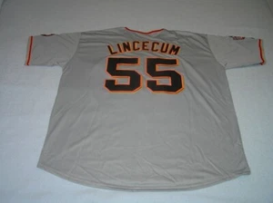 Tim Lincecum San Francisco Giants #55 grau 2010 World Series Trikot Größe 4XL - Bild 1 von 9
