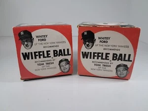 1960's Yankees Whitey Ford & Tom Tresh WIFFLE BALL Regulation Size Baseball - Picture 1 of 21