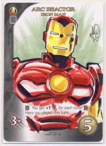2015 Marvel 3D Legendary DBG Playable Sketch Card Iron Man Kirkpatrick