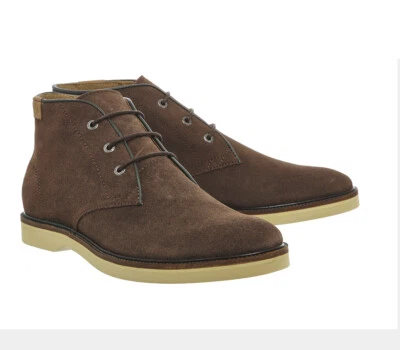 LACOSTE SHERBROOKE HI 7 [SIZE 41 // 45 // 46 // 46.5 / 47] MENS LEATHER BOOTS NEW - Image 1 of 4